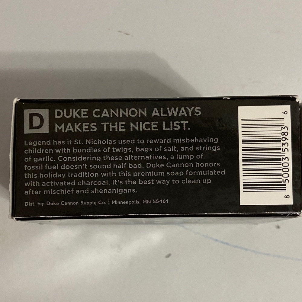 Duke Cannon Black Lump of Coal Activated Charcoal Soap - Picture 4 of 4